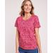 Blair Women's Essential Knit Short Sleeve Tee - Pink - PS - Petite