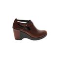 Dansko Mule/Clog: Brown Print Shoes - Women's Size 38 - Round Toe