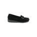 Aerosoles Flats: Slip-on Platform Casual Black Solid Shoes - Women's Size 7 1/2 - Almond Toe