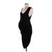 Ingrid + Isabel Casual Dress - Midi Scoop Neck Sleeveless: Black Solid Dresses - Women's Size Medium Maternity