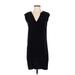 Vince. Casual Dress - Popover: Black Solid Dresses - Women's Size Small