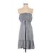 Earthbound Trading Co. Casual Dress: Gray Dresses - Women's Size Small