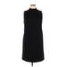 Ann Taylor Casual Dress - Shift High Neck Sleeveless: Black Print Dresses - Women's Size 14