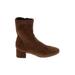 Gentle Souls by Kenneth Cole Ankle Boots: Brown Print Shoes - Women's Size 8 1/2 - Almond Toe