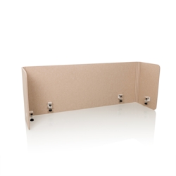 Akustik Tischtrennwand FLEXMIUT U 160x40x60 PET beige hjh OFFICE Image