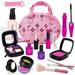 Perfect Play Kit for Girls Girls Toys - Makeup Kit for Toddlers Kids Vanity Set with Glitter Cosmetic Bag Pretend Makeup Case for Girls Pink Kids Toys for 3 4 5 6 7 8 Year Old Girls(Not Real Makeup)