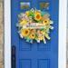 Hachum Flower Bee Door Wreath Bee Festival Artificial Wreath Decor Spring Wreaths For Front Door Outside Home Indoor Outdoor Decor In Clearance