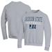 Men's Champion Gray Jackson State Tigers Stack Logo Softball Powerblend Pullover Sweatshirt