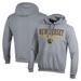 Men's Champion Gray College of New Jersey Lions Stack Logo Softball Powerblend Pullover Hoodie