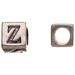Pewter Alphabet Bead Burnished Silver Plated Letter x 8mm Cube 5.5mm Hole pack of 10pcs (2-Pack Value Bundle) SAVE $1