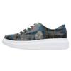 Plateausneaker DOGO "Myra Bear With A Balloon Damen Sneaker / Female", Damen, Gr. 39, Normalschaft, blau (blau, rot), Lederimitat, Schuhe, Vegan