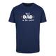 T-Shirt MERCHCODE "Merchcode Herren Fathers Day - Best Dad In The World T-Shirt" Gr. 5XL, blau (lightnavy) Herren Shirts T-Shirts