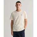 T-Shirt GANT "LOGO SCRIPT SS T-SHIRT" Gr. XXXL, beige (cream) Herren Shirts T-Shirts