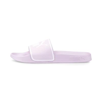 Badesandale PUMA "LEADCAT 2.0", Gr. 43, lila (lavender fog, puma weiß), Synthetik, unifarben, sportlich, Schuhe Image