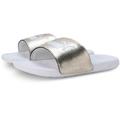 Badesandale PUMA "Cool Cat 2.0 Metallic Shine" Gr. 38, puma gold, silver, white Schuhe Badeschuhe Surf-Boots