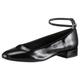 Ballerina TAMARIS Gr. 36, schwarz (schwarz, lack) Damen Schuhe Ballerinas