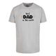 T-Shirt MERCHCODE "Merchcode Herren Fathers Day - Best Dad In The World T-Shirt" Gr. 5XL, grau (heathergrey) Herren Shirts T-Shirts