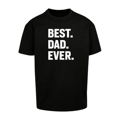 T-Shirt MERCHCODE "Merchcode Herren Fathers Day - Best Dad Ever Heavy Oversize Tee" Gr. 5XL, schwarz (black) Herren Shirts T-Shirts