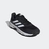 Tennisschuh ADIDAS PERFORMANCE, Gr. 46, schwarz-weiß (core schwarz, cloud weiß, grau four), Textil, Synthetik, sportlich, Schuhe, für Sandplatz und Clay
