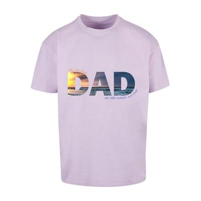 T-Shirt MERCHCODE "Merchcode Herren For The Best Dad Heavy Oversize Tee" Gr. 5XL, lila (lilac) Herren Shirts T-Shirts