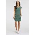 Jerseykleid RAGWEAR "TAG C ORGANIC O" Gr. S (36), N-Gr, grün (pine green) Damen Kleider Freizeitkleider