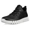 Sneaker ECCO "GRUUV M", Herren, Gr. 40, schwarz, Glattleder, sportlich, Schuhe, Freizeitschuh, Halbschuh, mit herausnehmbarer Dual-Fit-Innensohle