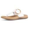 Dianette GABOR, Damen, Gr. 37, weiß, Kalbsleder, modisch, Schuhe Zehentrenner Dianette, Keilabsatz, Sommerschuh, Zehentrenner mit Best Fitting-Ausstattung, Topseller