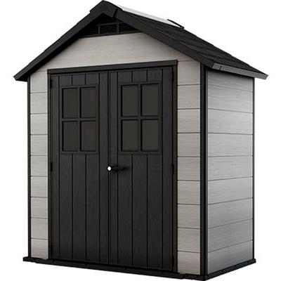 Gerätehaus KETER "Oakland 754", grau, Kunststoff, Gerätehäuser