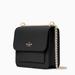 Kate Spade Bags | Kate Spade Remi Flap Chain Leather Crossbody - Solid Black | Color: Black/Gold | Size: Os
