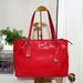 Coach Bags | Coach Peyton Red Saffiano Leather Satchel Bag | Color: Red/Silver | Size: Os