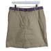 Ralph Lauren Skirts | Lauren Ralph Lauren Skirt Women Size 14 Beige Khaki Mini Straight Belted Preppy | Color: Tan | Size: 14