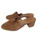 Madewell Shoes | Madewell The Ruby Clog Suede Classic Open Back Wooden Sole Shoes Brown Sz 9.5 | Color: Brown | Size: 9.5