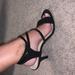 Nine West Shoes | Nine West Strappy Heels | Color: Black | Size: 7