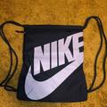 Nike Bags | Nike Drawstring Backpack | Color: Gray/Purple | Size: Os