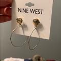 Nine West Jewelry | Nine West Gold Hoop Earrings | Color: Gold | Size: Os