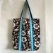 American Eagle Outfitters Bags | Aeo American Eagle Outfitters Canvas Tote Aloha Print In Brown/Cream/Blue | Color: Blue/Brown | Size: Os