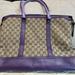 Gucci Bags | Gucci Canvas Bag With Purple | Color: Purple/Tan | Size: Os