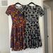 Lularoe Dresses | Lularoe Amelia Dress Fit And Flare Dress | Color: Black/White | Size: Xs