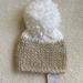 Free People Accessories | New! Firm Price Free People Beanie | Color: Tan/White | Size: Os