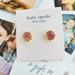 Kate Spade Jewelry | New Kate Spade Flying Colors Bezel Stud Earrings - Gold Blush | Color: Gold | Size: Os
