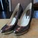 Michael Kors Shoes | Grey Sequined Michael Kors Platform Heels! | Color: Gray/Silver | Size: 9