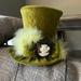 Disney Accessories | Disney Parks Tinkerbell Steampunk Mini Top Hat | Color: Green | Size: Os