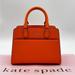 Kate Spade Bags | Kate Spade Madison Saffiano Leather Small Satchel Bag Orange/Gold | Color: Gold/Orange | Size: Small