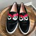 Kate Spade Shoes | Kate Spade New York Colie Calf-Hair Owl Skate Sneaker Black | Color: Black | Size: 7.5