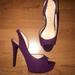 Jessica Simpson Shoes | Magenta Suede Jessica Simpson Slingbacks | Color: Purple | Size: 8.5