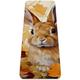 TPE Yoga Mat - Non-Slip Eco-Friendly Exercise Mat for Fitness and Pilates, 8mm Thick Mat for Home and Gym Workouts Cute Brown Rabbit