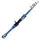 Reel Combos Fishing Rod Spinning Casting Fly Ultralight Carp Fishing Hand Lure Pole Feeder Gear Camouflage Mini Travel Surf 1.3m 1.5m 1.8m Fishing Gear Set (Blue Cast Rod 1.5m)