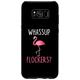 Hülle für Galaxy S8+ Whassup Flockers Funny Pink Flamingo What's Up