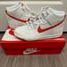 Nike Shoes | Nike Dunk High Gs ‘Summit White Track Red’ Db2179-112 Big Kid 6.5y / Women 8 | Color: Red/White | Size: W8 / Big Kid 6.5y