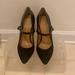 Nine West Shoes | Nine West - Size 6.5 Dark Gray Suede/Leather 3.75” Heel | Color: Gray | Size: 6.5